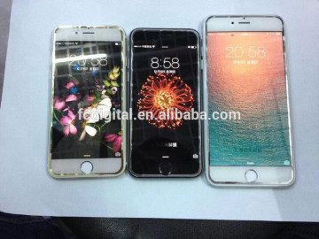Factory wholesale Anti-scrath 0.33mm 9H Full Size Electroplated Tempered glass screen protector for iphone6/iphone6Plus