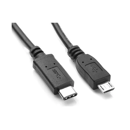 Hot Future Connector: USB 3.1 Type-C Cable with USB 2.0 Micro B Male Adapter