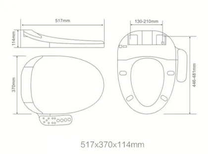 SmartBidet Fashion Control Panel