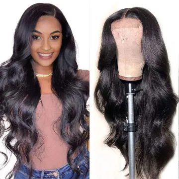 Good Quality Peruvian Virgin Human Hair Wig 150% 180% Mink 13*6 HD Lace Front Peruvian Cuticle Aligned Human Hair Wig Body Wave