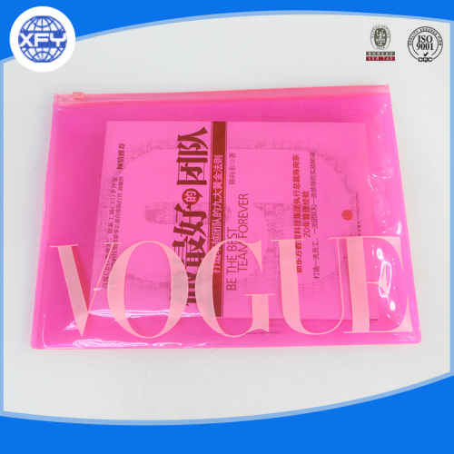 Translucent ziplock plastic PVC bag