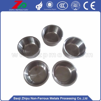 polished molybdenum crucible for sintering