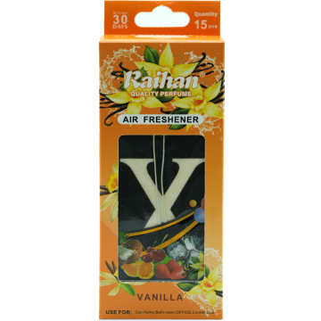 Natural Vanilla Hanging Air Freshener for Cars