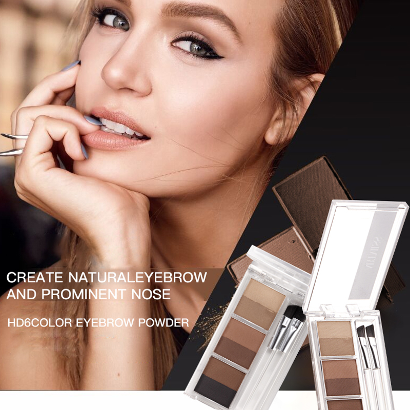 Easy Breezy Brow Powder Kit Eyebrow Tint Private Label 6 Colors Eyebrow Powder