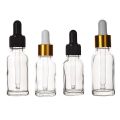 Luxo de luxo de petróleo essencial garrafa de vidro de vidro personalize a tampa 5ml a150ml para cosméticos para cuidados com a pele da embalagem de soro