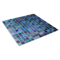 Outdoor Blue Glass Mosaic Pool Backsplash Wall Tiles