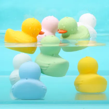 Silicone Duck Bath Squirt Toys Colorful Bathtub Squirters