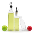 Bouteille d'huile d'olive de vinaigre d'olive à 150 ml en verre transparent