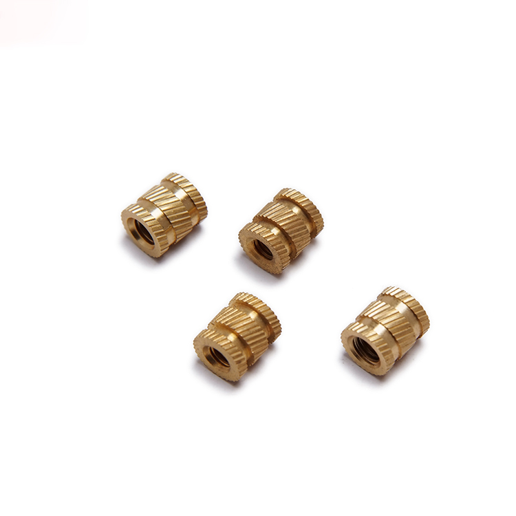 Conkergo 5mm Closed End Inlay Knurled Copper Nut Fastener Accessory Embedded Knurled Nut Set M516