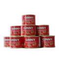 Colagem de tomate em conserva de concentração dupla com marca GINNY