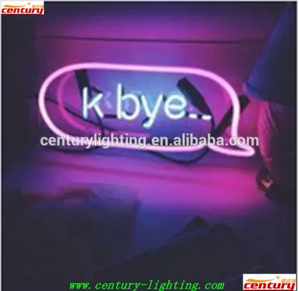 k bye neon sign