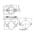 CR2032 επιφανειακή βάση SMD/SMT Cell Battery Cell Battery