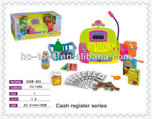 B/O Cash Register Toy, Mini Cahs Counter Toy, Educational Supermarket toy