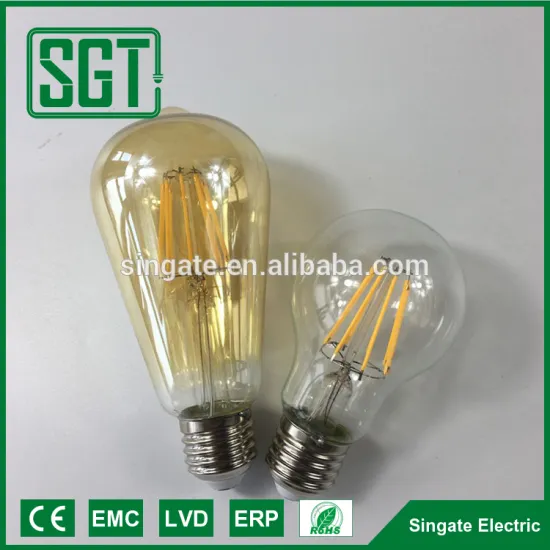 Wholesale decorative filament light bulb,led filament bulb, E27/E14/B22 dimmable filament led bulb