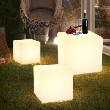 Modern Acrylic LED Cube Charging Floor Lamp for Living Room and Bedroom