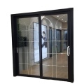 Pintu geser kaca interior desain aluminium