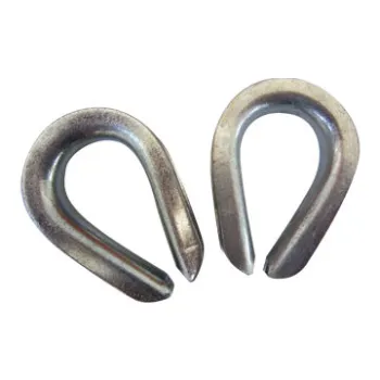 Wire rope thimbles, DIN6899B, 3mm-48mm, blue zinc plated, other types are available