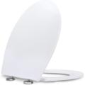 FanMitrk White Toilet Seat Soft Fermed with Rapid Release