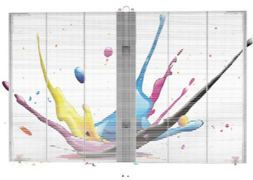 Glazen wand P3.75 P10 Transparant LED-scherm