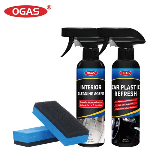 OGAS Car Interior Care Kit: Cleaning & Refresh Agent with Sponge