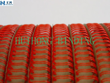 Double loop wire o binding in spool for book binding,nylon coated YO binding wire used for desk calendar