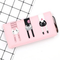 Custom three-dimensional cat PU for women wallet