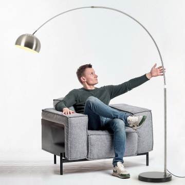 Noordse moderne marmeren basis vloerlamp voor woonkamer en hotels