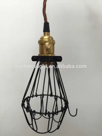 2015 China manufacture industrial hanging light black iron cage chandeliers in Dubai