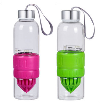 New Products   Gift 500ml Vitality Juice Source Bottle Glass Lemon Cup
