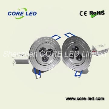 Round shape 3w  led ceiling lamp