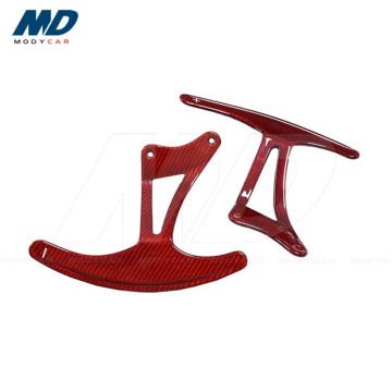 B Style Red Dry Carbon Fiber Shift Paddles for 2007-2012 Maserati Granturismo Grancabrio GT GC