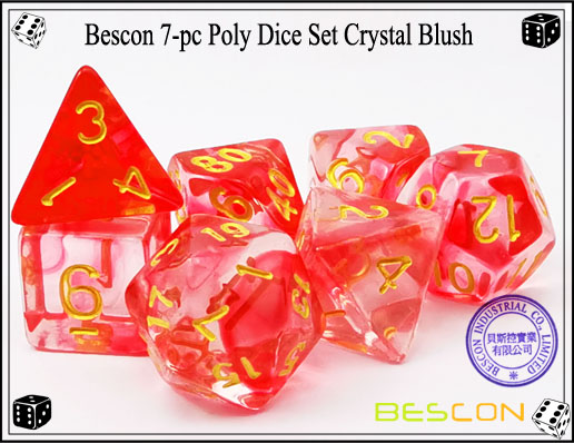 Crystal Blush Dice Set-1