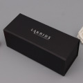 Custom Emboss Logo Black Paper Magnet Folding Box