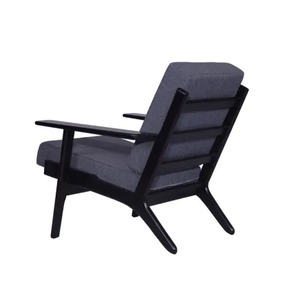 Comfy Hans Wegner Plank Arm Sofa Chair