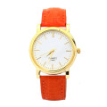 Mode en eenvoud lederen band quartz horloge (YeMinYing)