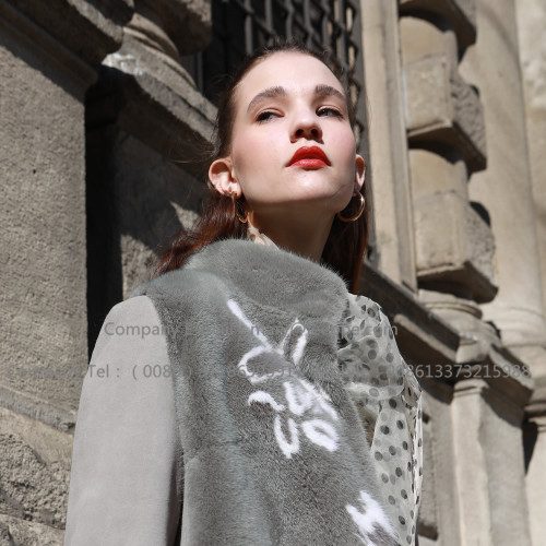 Hooded Merino Women Shearling Coat