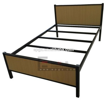 Simple Wrought Dormitory Furniture  Adult Single Metal Bed Frame