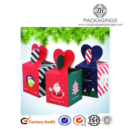Christmas Eve gift apple packaging box foldable