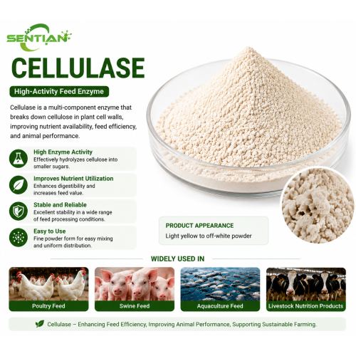 Cellulase Enzyme for Fiber Digestion & Feed Efficiency