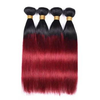 New Arrival 1b/red Cambodian Hair Raw Extension Weave,Virgin Wholesale Temple Hair
