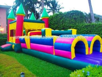 air bouncer inflatable trampoline with obstacle course