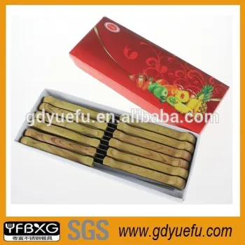 Wooden Handle Stainless Steel Kitchen Knife Set