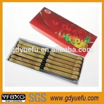 Wooden Handle Stainless Steel Kitchen Knife Set