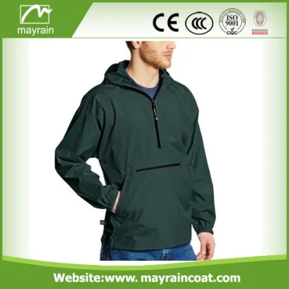 Men' s Casual Waterproof Custom Rain Jacket