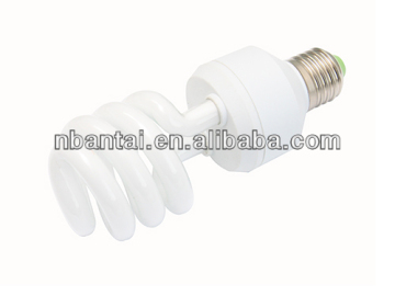 11w half spiral CFL lamp compact fluorescent lamp
