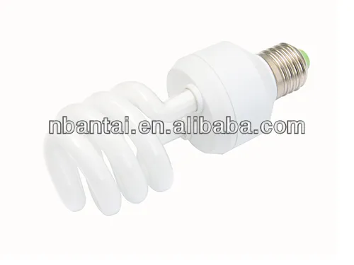 11w half spiral CFL lamp compact fluorescent lamp
