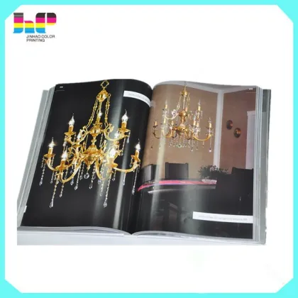 softcover perfect binding catalog printing in Jinhao