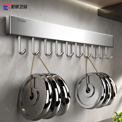 Kitchen wall-mounted storage rack