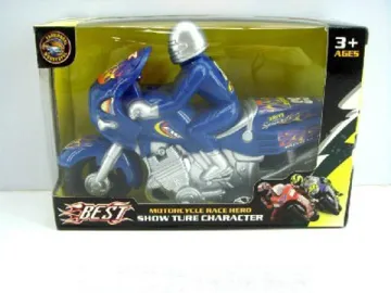 20cm friction military motorbike (3pcs)