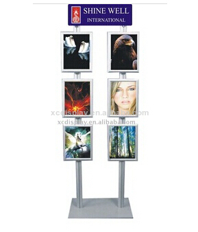 A4 portrait snap frame poster stand-double sided